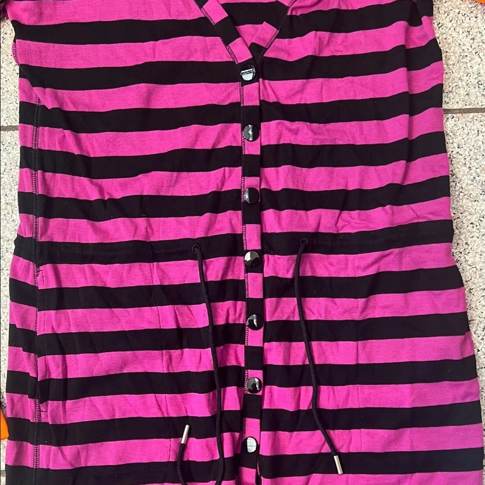 Sonia Rykiel Pink and Orange Striped Dress - Picture 4 of 6
